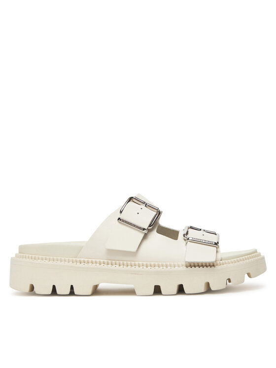 Tommy Jeans Чехли Tommy Jeans Tjw Double Strap Sandal EN0EN02753 Бял