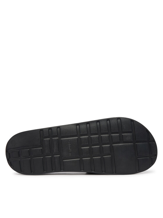 Calvin Klein Nazouváky Calvin Klein Ess Slid Pu Aop HM0HM02110 Černá