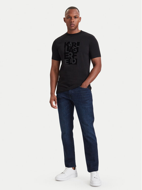 KARL LAGERFELD KARL LAGERFELD Camiseta 755042 564235 Negro Regular Fit