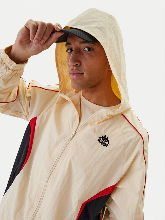 Kappa Kappa Rompevientos Banda Silas 222 37222WW Crema Comfort Fit
