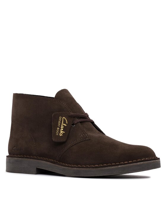 Clarks Черевики Clarks Desert Bt Evo Dark Коричневий