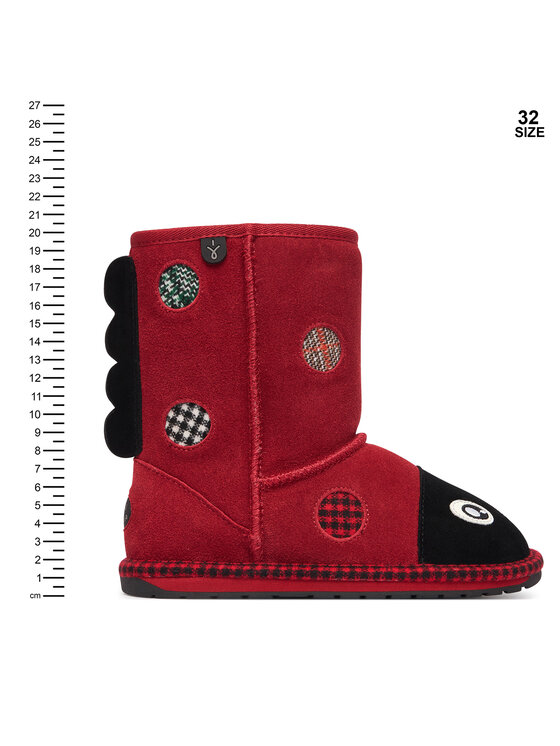 EMU Australia Śniegowce EMU Australia Lenny Ladybug K13325 Czerwony