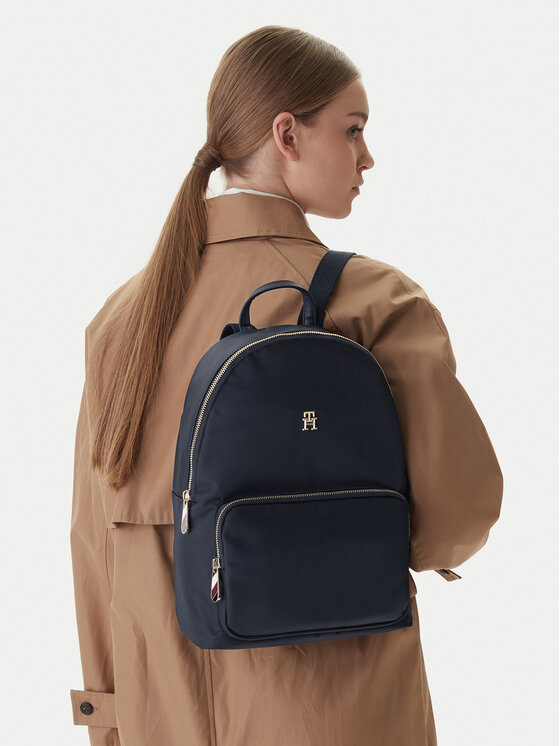 Tommy Hilfiger Σακίδιο Tommy Hilfiger Poppy Th Backpack AW0AW15641 Σκούρο μπλε