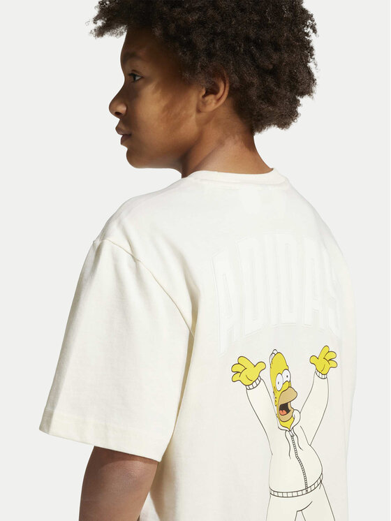 adidas adidas Футболка The Simpsons Graphics JL9180 Бежевий Loose Fit