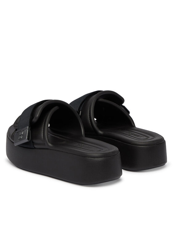 Melissa Шльопанці Melissa Melissa Free Fuzzy Slide Platform Ad 37835 Чорний