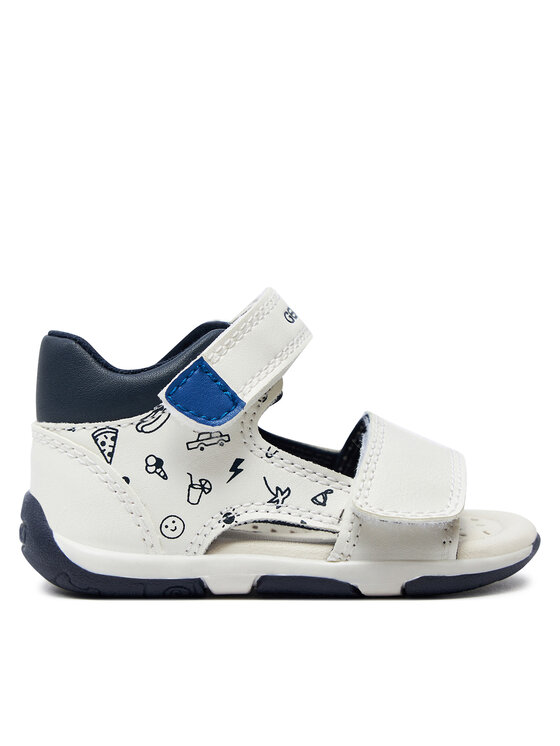 Geox Sandały Geox B Sandal Tapuz Boy B450XB 000BC C0293 Biały