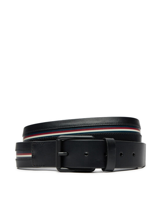 Tommy Hilfiger Cintura da uomo Tommy Hilfiger Casual AM0AM12813 Nero