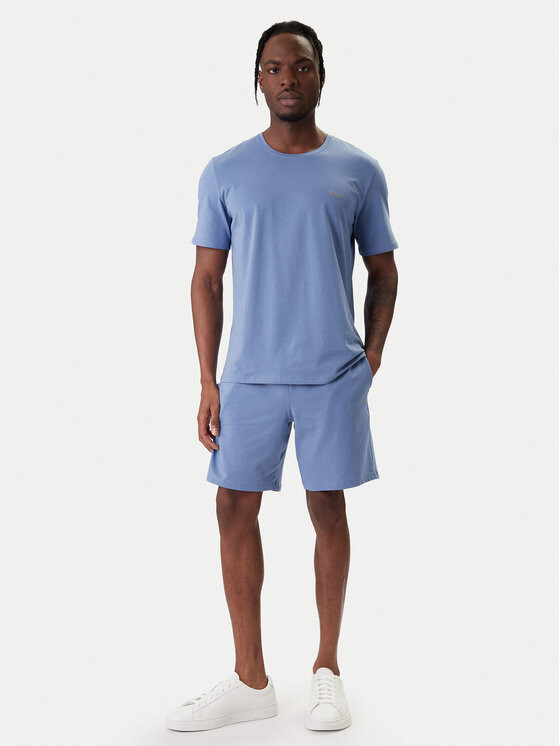 BOSS BOSS Camiseta Mix&Match 50515312 Celeste Regular Fit