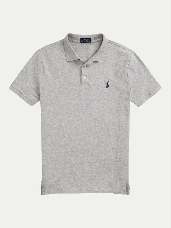 Polo Ralph Lauren Polo Ralph Lauren Поло 710941439004 Сірий Custom Slim Fit