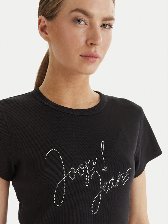 JOOP! Jeans JOOP! Jeans Футболка Tineta 10019315 30102094 Чорний Regular Fit