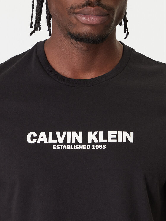 Calvin Klein Calvin Klein Camiseta 30s Graphic LV04RE820G Negro Regular Fit