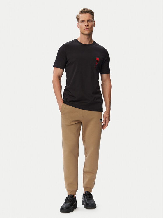 HUGO HUGO Camiseta Diflow 50574447 Negro Regular Fit