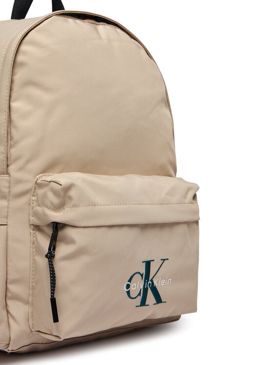 Calvin Klein Jeans Mugursoma Calvin Klein Jeans Solid Monologo Backpack IU0IU00731 Bēšs