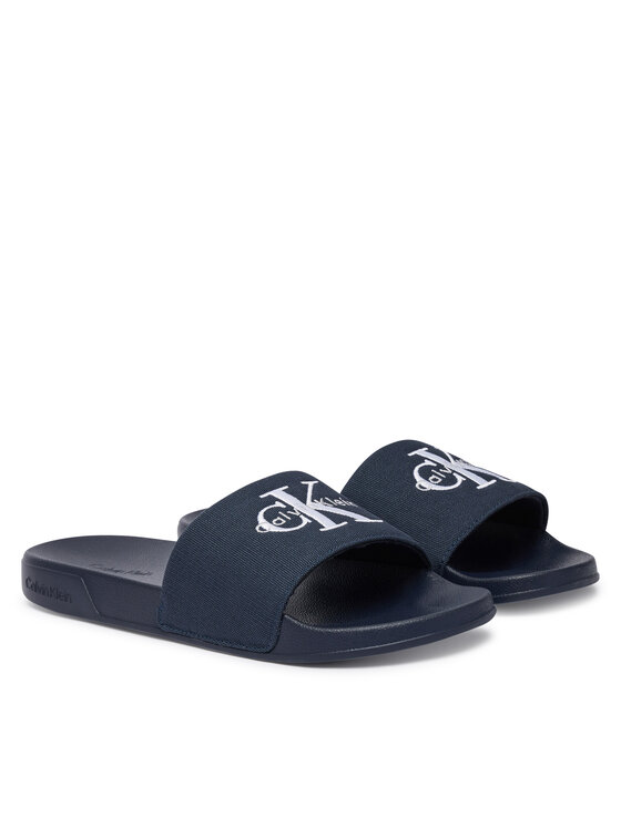 Calvin Klein Klapki Calvin Klein Ess Slide Cv YM0YM01393 Granatowy