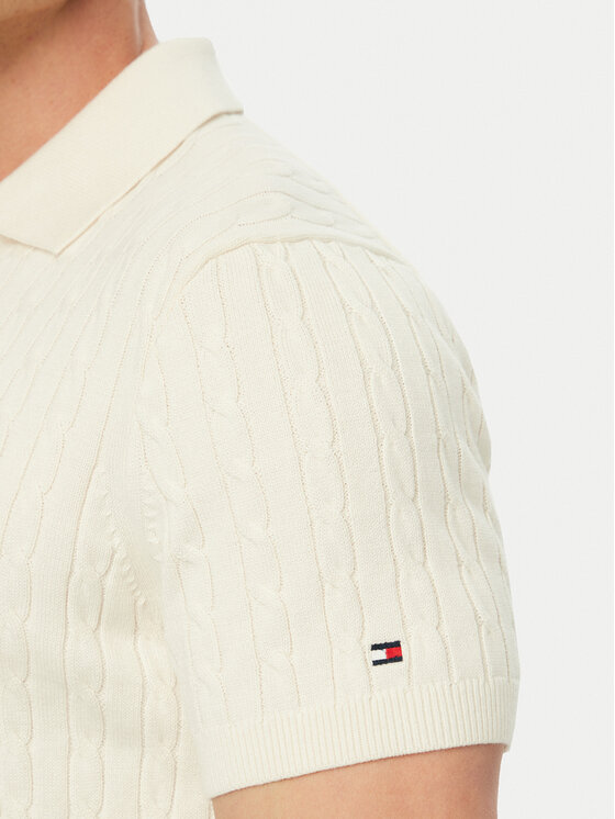 Tommy Hilfiger Tommy Hilfiger Polo MW0MW42788 Crema Regular Fit