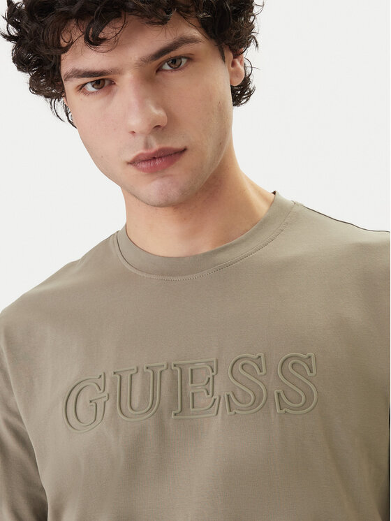 Guess Guess Camiseta Z2YI11 J1314 Caqui Regular Fit