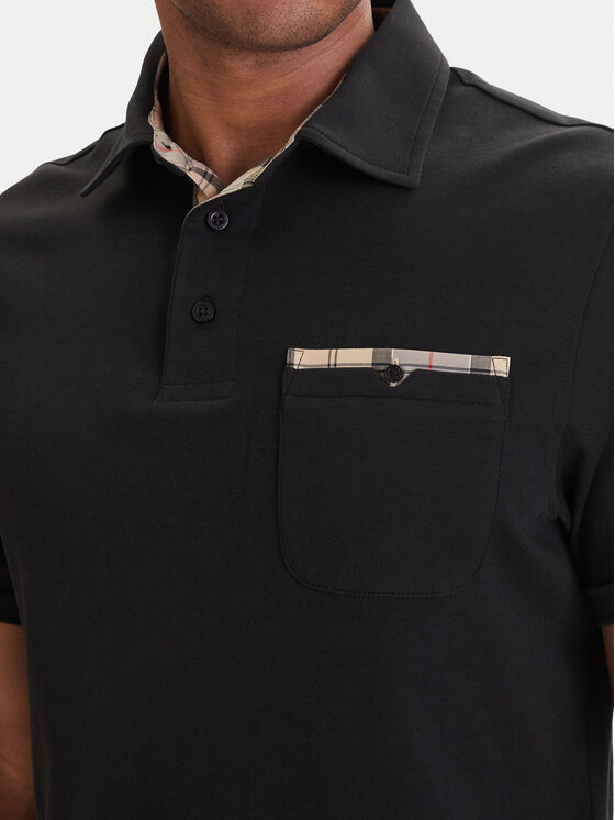 Barbour Barbour Polo Premium Corpatch MML1496BK31 Negro Tailored Fit