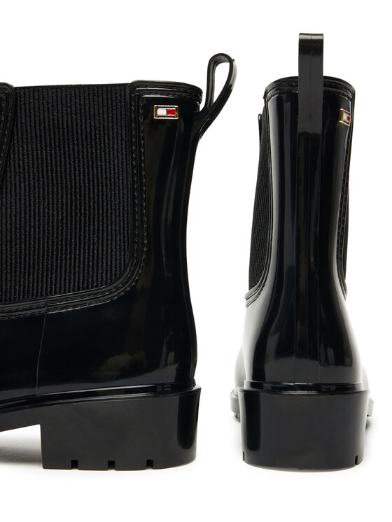Tommy Hilfiger Botas de agua Tommy Hilfiger Flag Hardware FW0FW08966 Negro