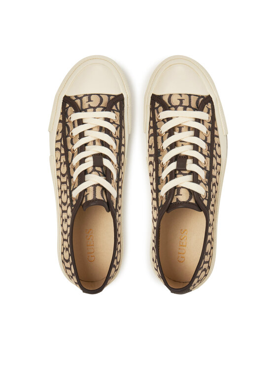 Guess Кеди Guess FLPCAR FAL12 Коричневий