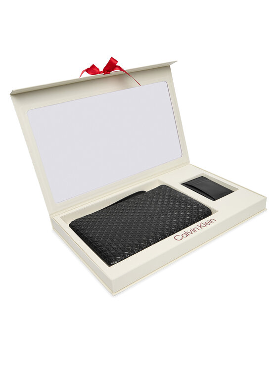 Calvin Klein Darilni set Calvin Klein Zip Pouch + Cardcase Giftset LV04D0003G Črna