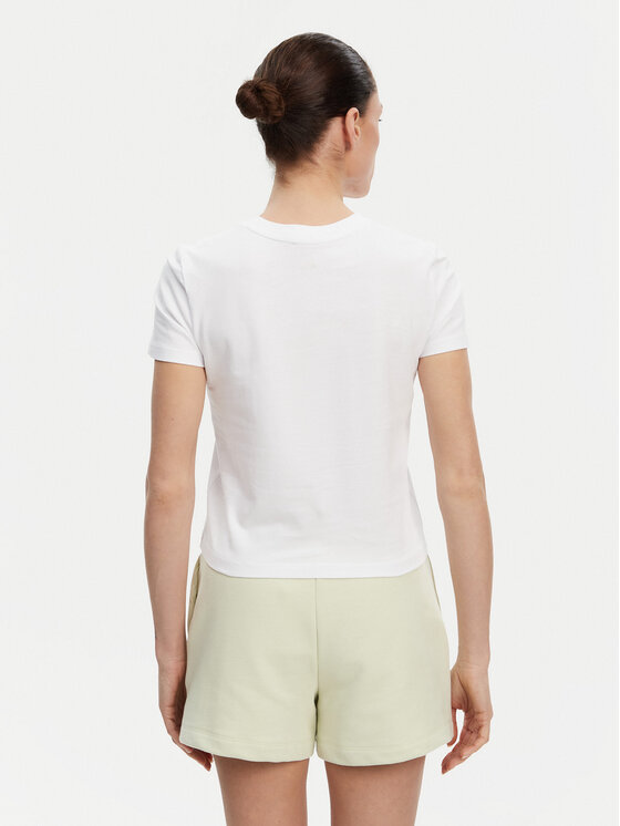 Calvin Klein Jeans Calvin Klein Jeans Marškinėliai Placed Institutional J20J225524 Balta Slim Fit