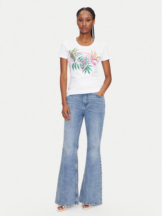 Guess Guess Camiseta W5GI07 J1314 Blanco Regular Fit