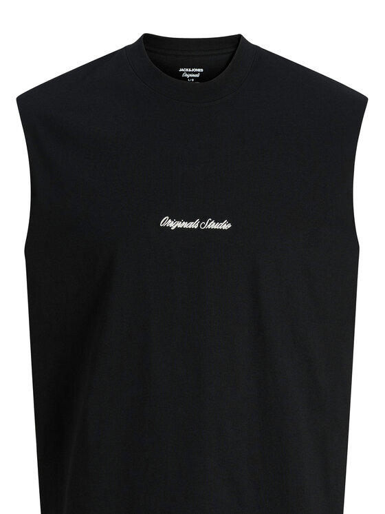 Jack & Jones Jack & Jones Camiseta sin mangas Norrebro Emb 12292009 Negro Regular Fit