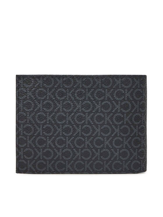Calvin Klein Peňaženka Calvin Klein Classic Mono Trifold 10Cc W/Coin K50K512855 Čierna