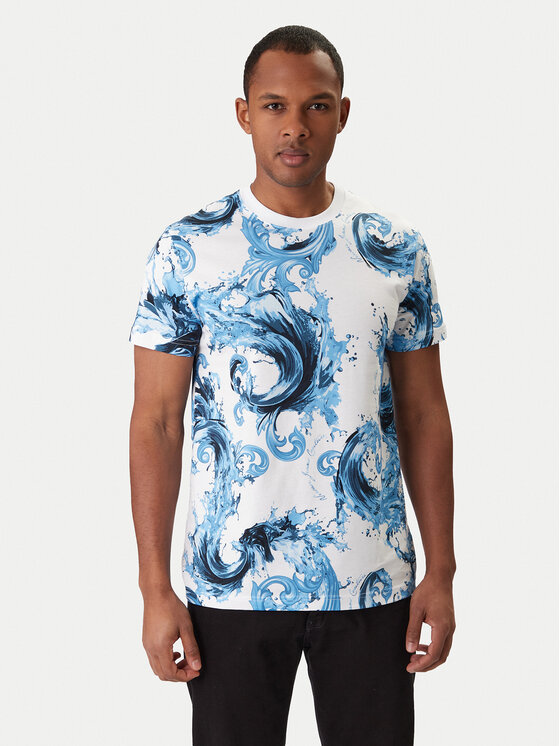 Versace Jeans Couture Versace Jeans Couture Camiseta 80GAH6S0 JS543 Azul Regular Fit