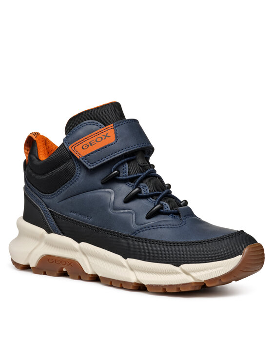 Geox Šnurovacia obuv Geox J Flexyper Plus Boy J36LCG 0MEFU C0045 S Tmavomodrá