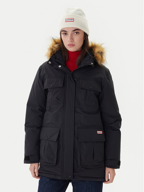 Hunter Hunter Куртка парка Glyder HARW0014252 Чорний Regular Fit