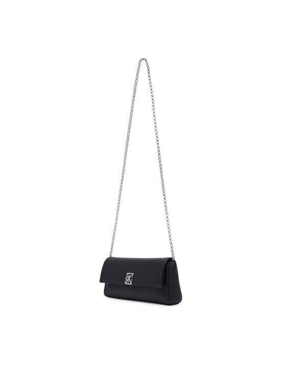 Calvin Klein Geantă Calvin Klein Emblem Hw Pebble Clutch LV04F3740G Negru