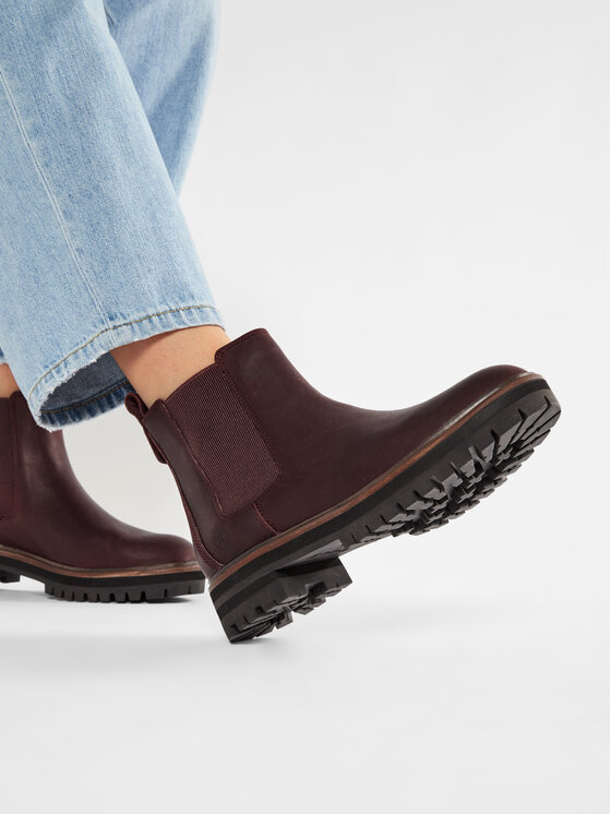 Timberland Sztyblety Timberland London Square Chelse TB0A1S91C601 Bordowy