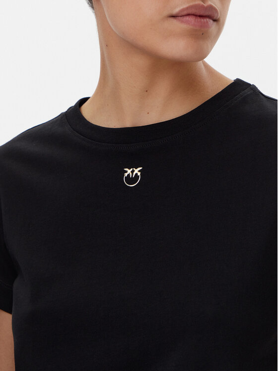 PINKO PINKO Marškinėliai 100373 A2OG Juoda Regular Fit