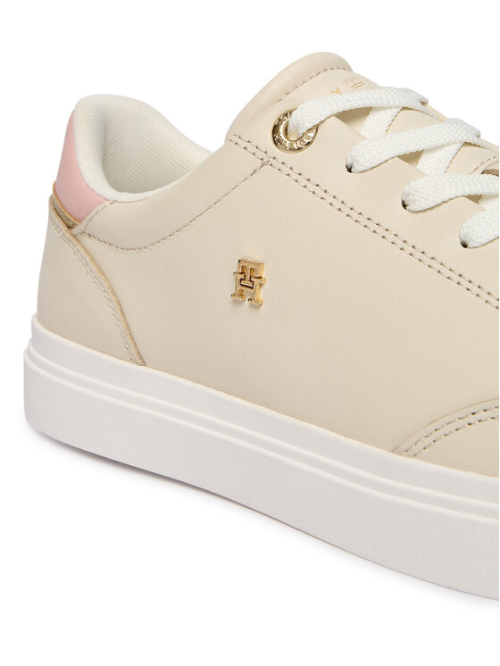 Tommy Hilfiger Superge Tommy Hilfiger Th Chic Cupsole FW0FW09106 Écru