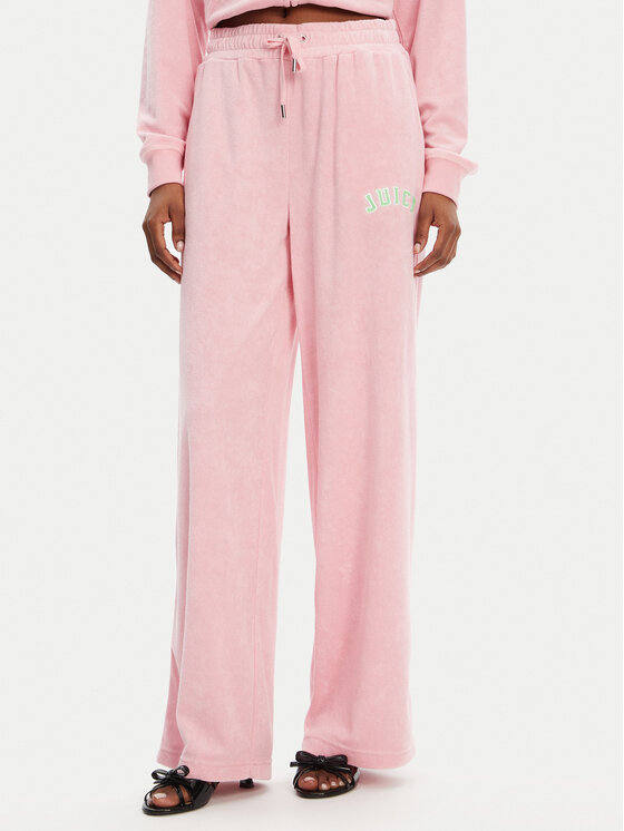 Juicy Couture Juicy Couture Παντελόνι φόρμας Regan JCWBJ125335 Ροζ Wide Leg
