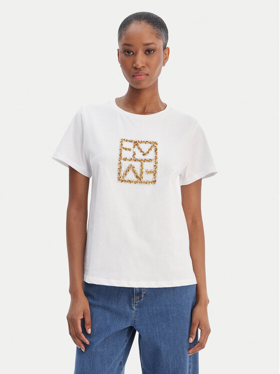 Marella Marella Camiseta Emme by Marella Tema 2615971031 Blanco Regular Fit
