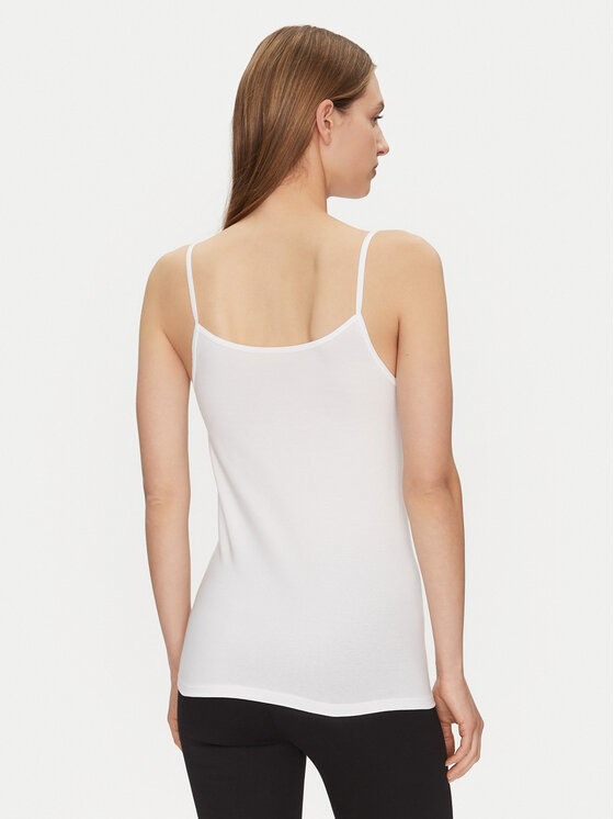Triumph Triumph Τοπ Feel Of Cotton 10224994 Λευκό Slim Fit