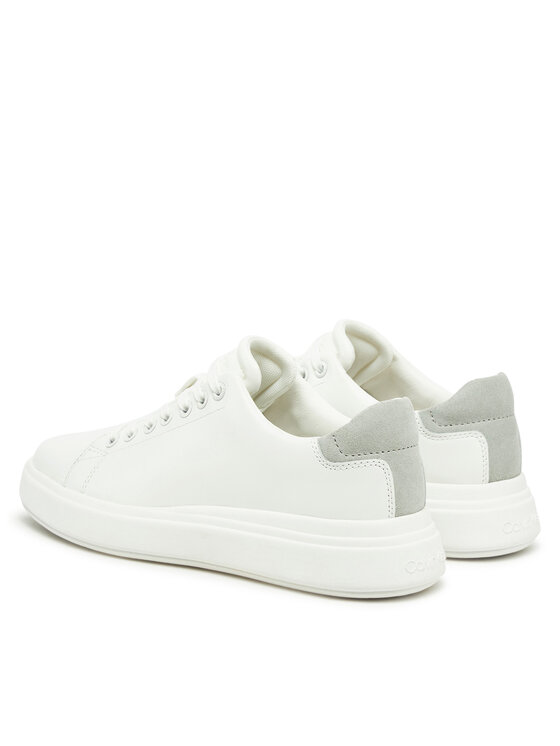 Calvin Klein Sneakersy Calvin Klein Cupsole Lace Up - Suede Bt HW0HW02404 Bílá