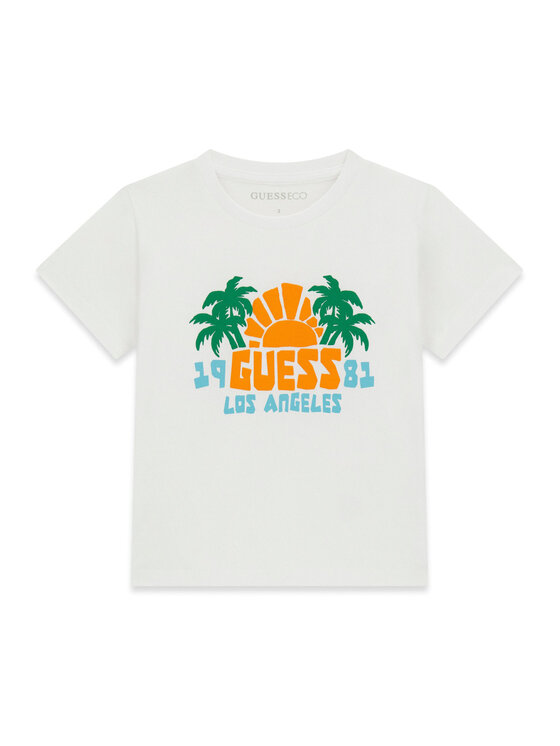 Guess Guess Camiseta N6GI09 K8HM4 Blanco Regular Fit