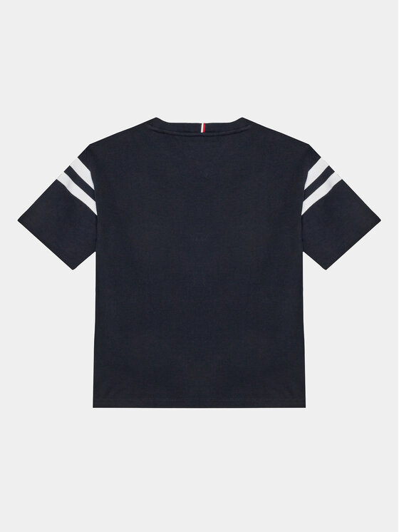 Tommy Hilfiger Tommy Hilfiger Majica Varsity KB0KB08678 D Mornarsko modra Regular Fit