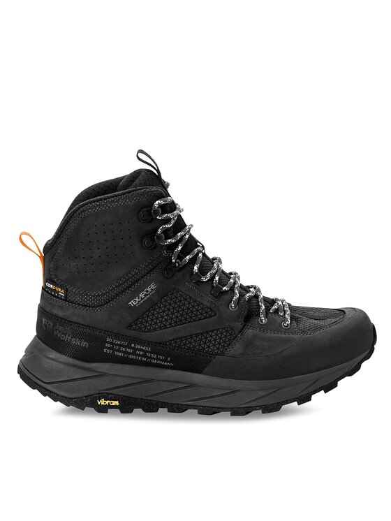 Jack Wolfskin Trekingová obuv Jack Wolfskin Terraquest Texapore Mid M 4056381 Černá