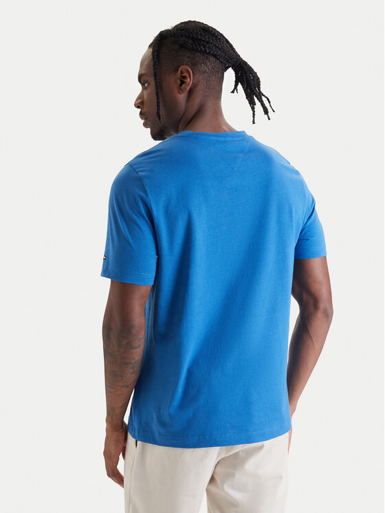 Tommy Hilfiger Tommy Hilfiger Camiseta Brand Love MW0MW42365 Azul Regular Fit