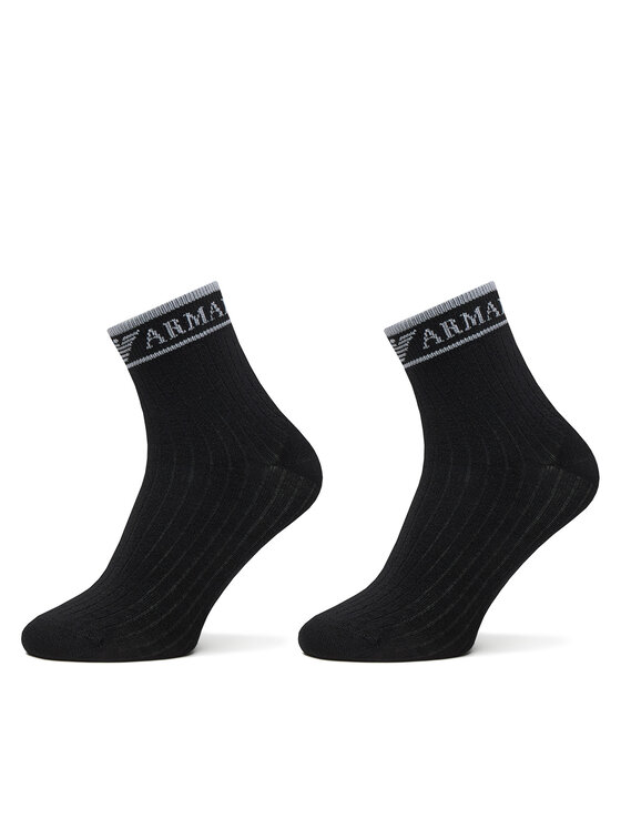Emporio Armani Короткі шкарпетки Emporio Armani EW000578 AF20514 MC005 Чорний