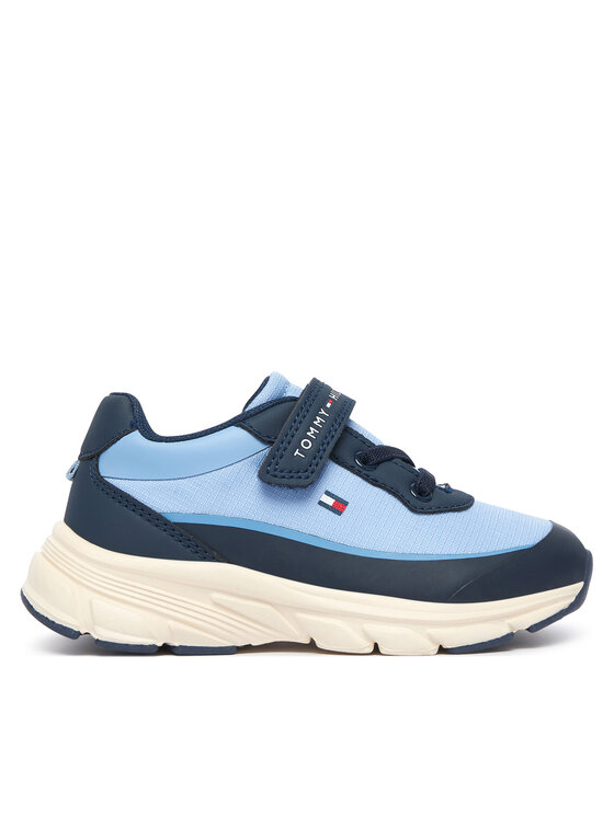 Tommy Hilfiger Αθλητικά Tommy Hilfiger Low Cut Lace-Up/Velcro Sneaker T1X9-35260-1844 M Μπλε