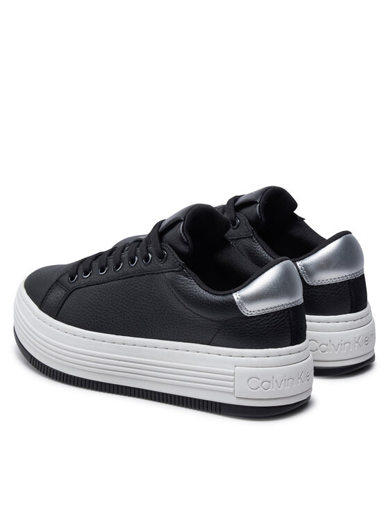 Calvin Klein Jeans Sneakersy Calvin Klein Jeans Bold Flatf Low Mix Ohb YW0YW01632 Čierna