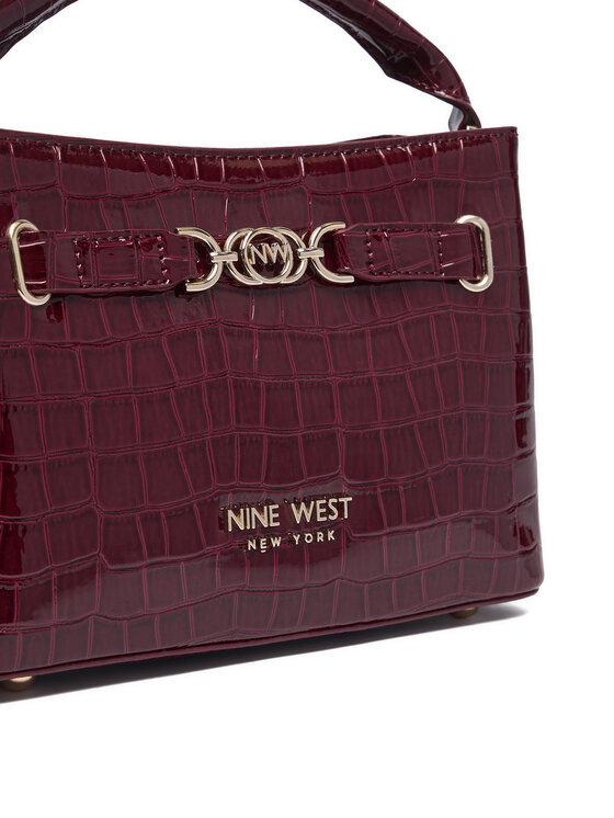 Nine West Táska Nine West EO-CITY GRACE-LDA9420 CROCO Sötétvörös