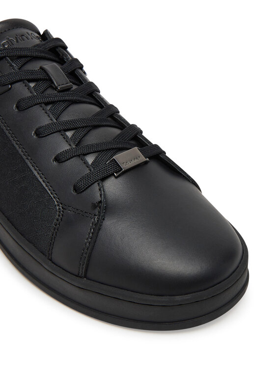 Calvin Klein Sneakersy Calvin Klein Low Top Lace Up Eyelet Jaq Mono HM0HM01815 Čierna