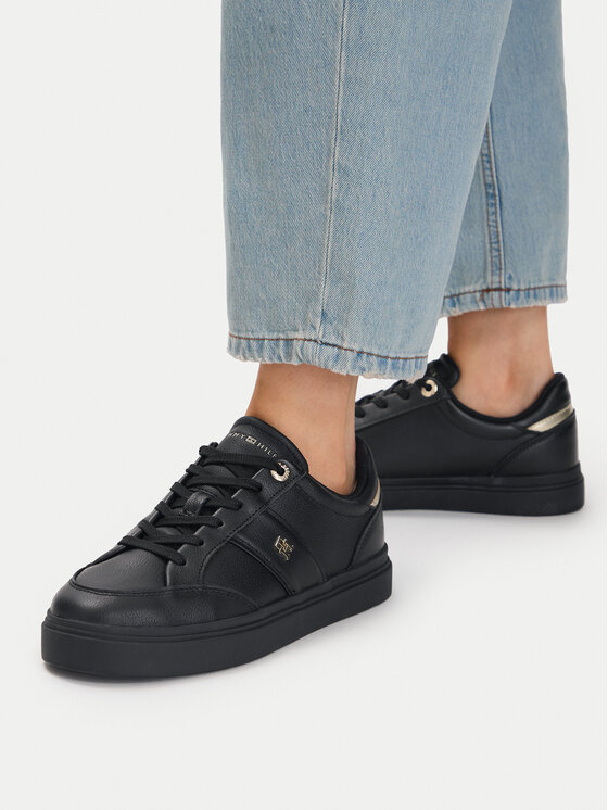 Tommy Hilfiger Сникърси Tommy Hilfiger Th Feminine Cupsole FW0FW09600 Черен
