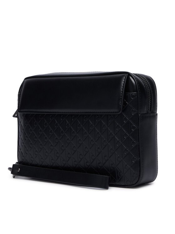 Calvin Klein Brašna Calvin Klein Refined Emblem Mix Pouch W/ Hand LV04D1369G Černá